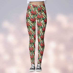 Leggings Rouge et vert Noël saint Motif
