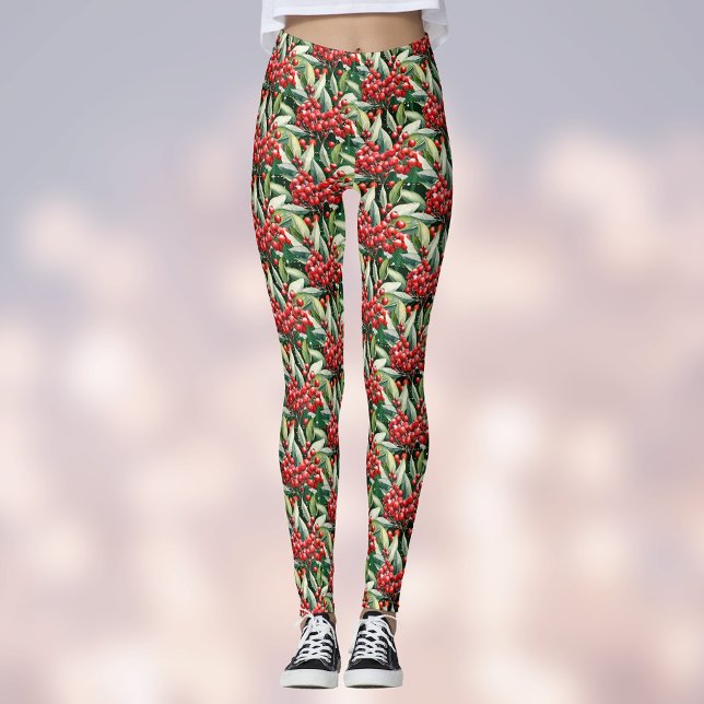 Leggings Rouge et vert Noël saint Motif (Créateur téléchargé)