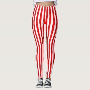 Leggings Rouge lumineux barré