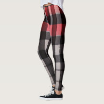 Rouge Noir Abstrait Plaid Collection moderne