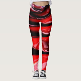 Leggings Rouge Noir cool Moderne Chic hipster collages arti