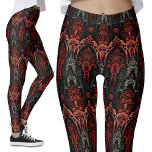 Leggings Rouge, Noir, Gris dentelle gothique Filigree<br><div class="desc">Leggings d'architecture gothique rouge, noir, gris | Filigree Dentelle Design Découvrez la beauté complexe de mes Leggings d'architecture gothique rouge, noir et gris, avec un motif en dentelle de fleur. Ce motif alternatif rappelle les arches gothiques et les églises médiévales. Parfait pour ceux qui recherchent l'essence de l'esthétique gothique avec...</div>