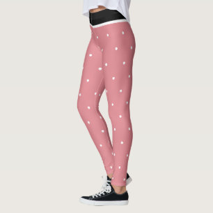 Leggings Rouge Rose Noir Blanc Points