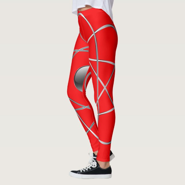 Leggings rouges atomiques (Gauche)