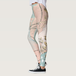Leggings Rougissent et l'or I