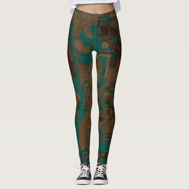 Leggings Rouille sarcelle (Devant)
