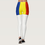 Leggings Roumanie<br><div class="desc">Couleurs du drapeau roumain : Bleu Jaune,  Rouge</div>