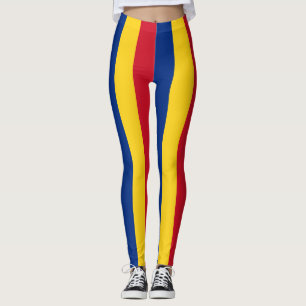 Leggings Roumanie Couleurs du drapeau national Verticalemen