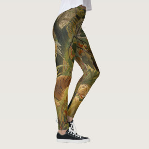 Leggings Rousseau Jungle Tropical Tiger Art
