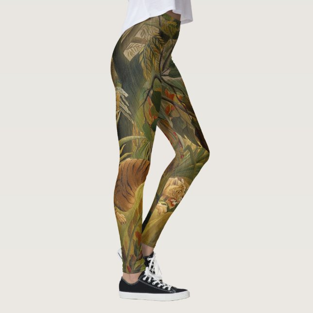 Leggings Rousseau Jungle Tropical Tiger Art (Droite)