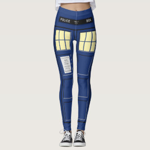 Leggings Royaume-Uni - Blue Police Public Call Box 1