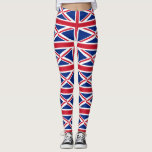 Leggings Royaume-Uni (British Flag) (Union Jack) (Royaume-U<br><div class="desc">Ce dessin présente le drapeau national du Royaume-Uni, également connu sous le nom d'Union Jack. Le drapeau est également connu sous le nom de drapeau de l'Union royale au Canada. Il remonte au début du 17ème siècle, lorsque James I avait hérité des trônes anglais et irlandais, qui lui permit d'unir...</div>