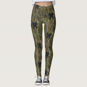 Leggings Ruban Camo Cute Bow Bottomland pour Femmes et Fill