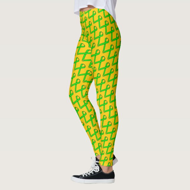 Leggings Ruban de la Lime Green Standard par Kenneth Yoncic (Gauche)