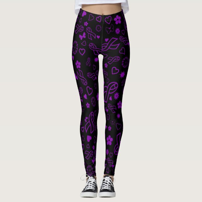 Leggings Ruban violet Multi...Fibro (Devant)