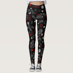 Leggings Rubans gris Multi..Diabète