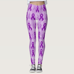 Leggings Rubans violets,,, Fibro