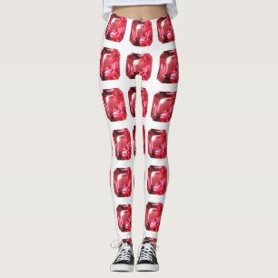 Leggings Ruby Gemstone rose