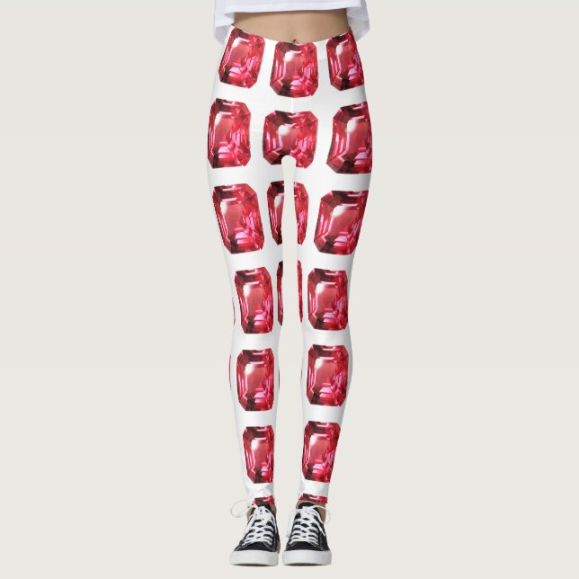 Leggings Ruby Gemstone rose (Devant)