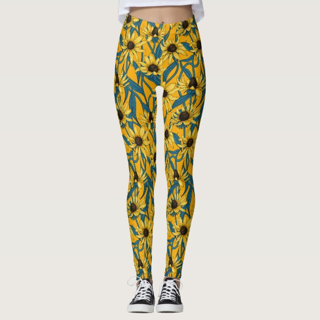 Leggings Rudbekia jaune (Devant)