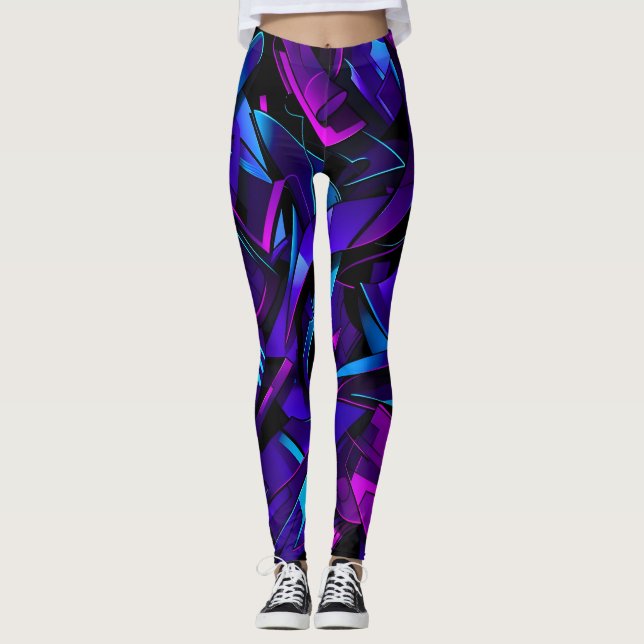 Leggings Rue Graffiti Abstraite (Devant)