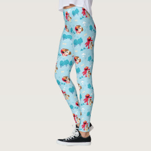 Leggings Rue Sésame Motif Elmo & Tango