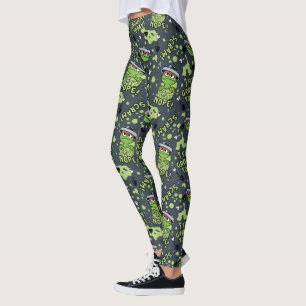 Leggings Rue Sésame Oscar the Grouch Phrase Motif