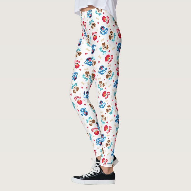 Leggings Rue Sésame | Tango, Elmo et Motif Grover (Gauche)