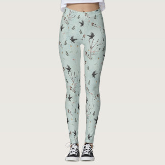 Leggings Rune Algiz faite de branches et de corbeau