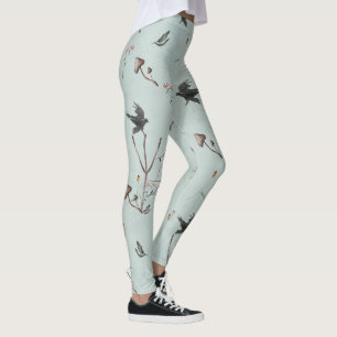 Leggings Rune Algiz faite de branches et de corbeau