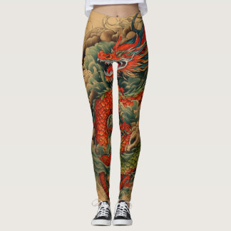 Leggings Ryu no Yume : Le tatouage du dragon japonais majes