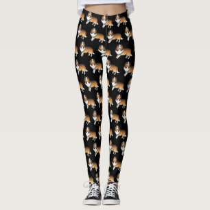 Leggings Sable Shetland Sheepdog Motif de dessin de chien
