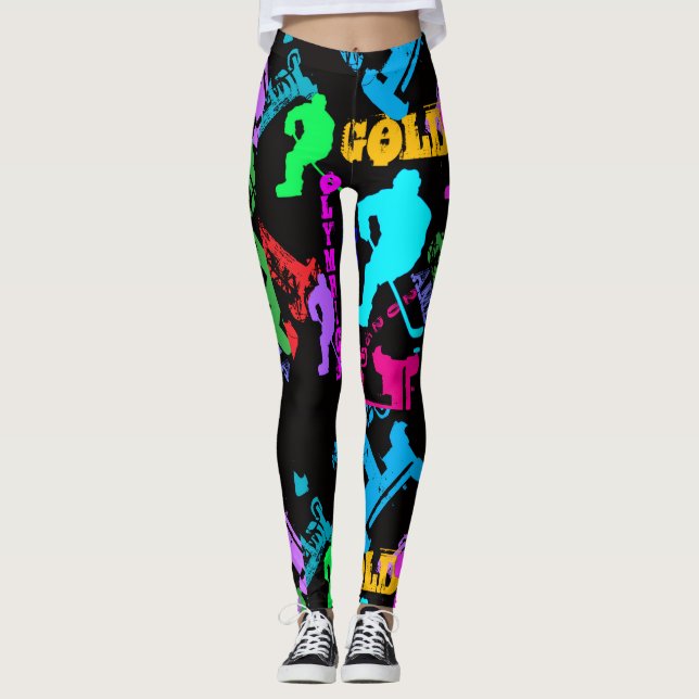 LEGGINGS SAC À DOS IMPRIMÉ HOCKEY OLYMPIQUE (Devant)
