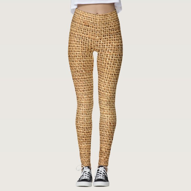 Leggings Sacoche Burlap Brown : Arrière - plan de tissu tex (Devant)