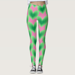 Leggings Sage Green Heart Thunder_Cove