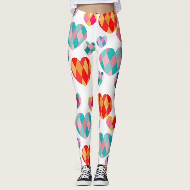 Leggings Saint Valentin Art déco (Devant)