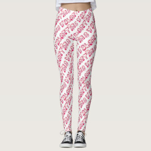 Leggings Saint Valentin mignon Coeurs roses Typographie Bla