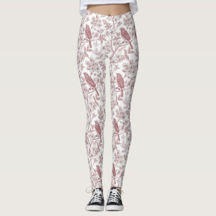 Leggings Sakura Fleur de Cerisier Vintage & Oiseau  Esthéti