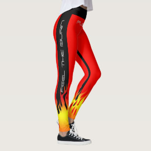 Leggings Salle De Sport Fiery Fitness Aérobie Yoga Entraîne
