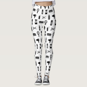 Leggings Salon et coiffeur Motif sur mesure BG COULEUR