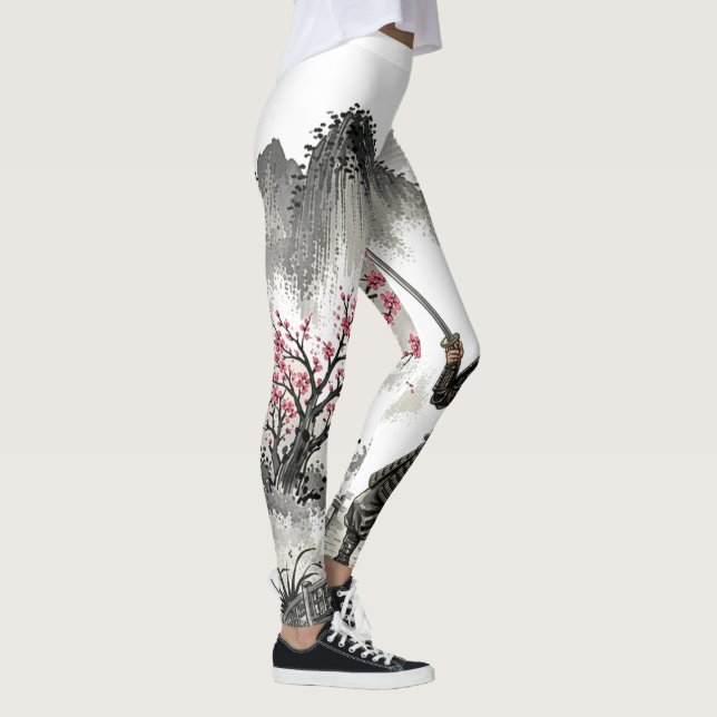 Leggings Samurai on the Bridge under the Red Moon (Droite)