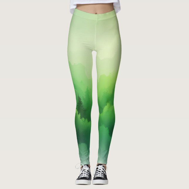 Leggings Sanctuaire de la Vallée Émeraude (Devant)