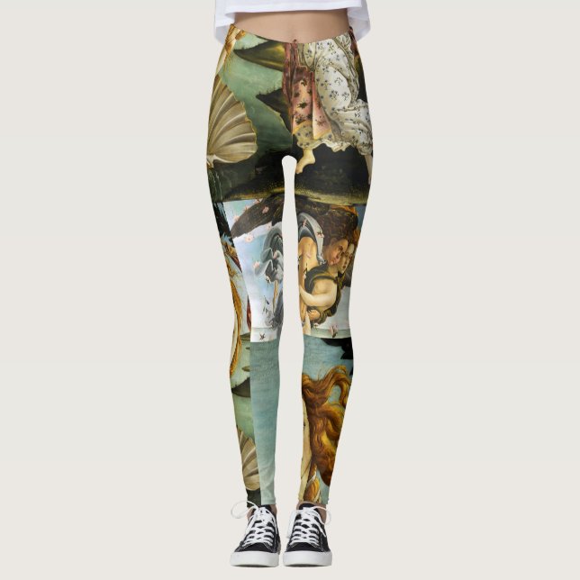 Leggings Sandro Botticelli "La Naissance de Vénus - collage (Devant)