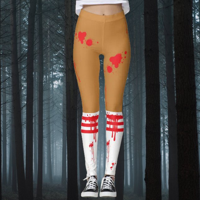 Leggings Sang de Pom-pom girl zombie éclaboussé (Créateur téléchargé)