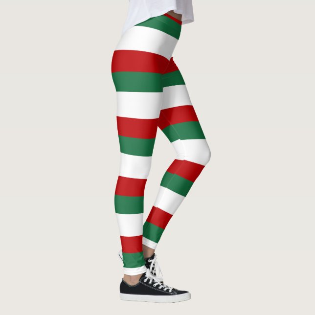 Leggings Santa’s Helper Elf • Red, Green & White Christmas (Droite)