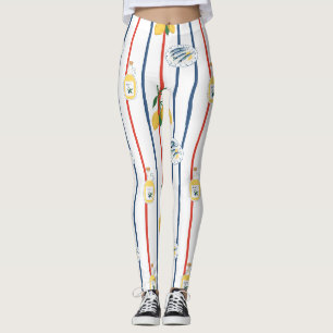 Leggings Sardines et Citrons de Méditerranée