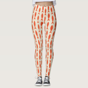 Leggings Sardines rouges Poisson Eté