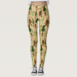 Leggings Sasquatch dans les arbres forestiers Bigfoot modèl