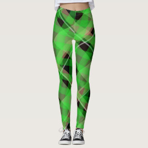 Leggings Sassy Girl mignonne Irish St. Patrick's Day Plaid