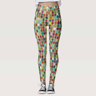 Leggings saule de bande hexagonale